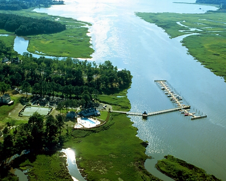 Gatling Pointe Yacht Club Aerial View