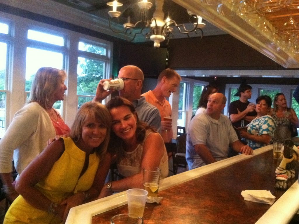 Gathering at the bar of the gatling pointe yacht club