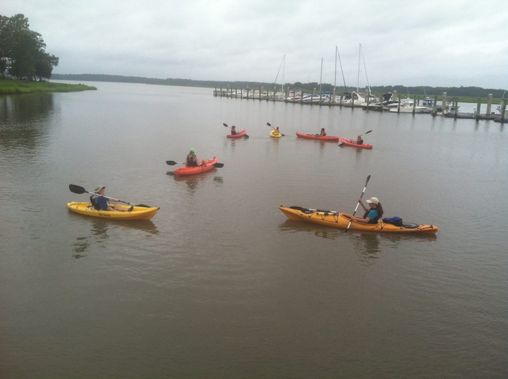 Kayaking At gatling pointe yacht club