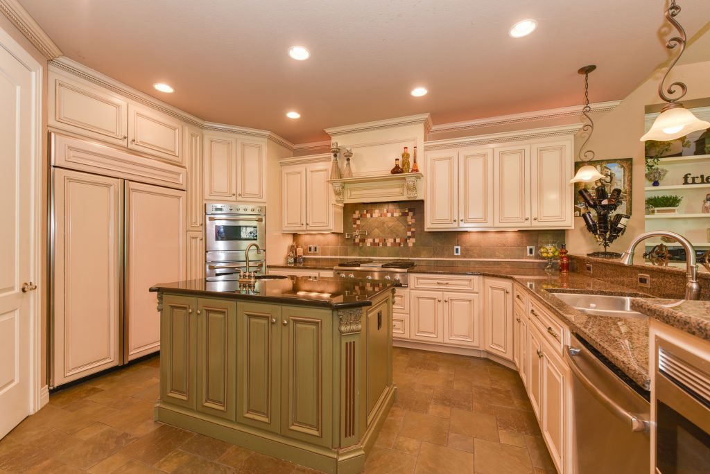 kitchen with island