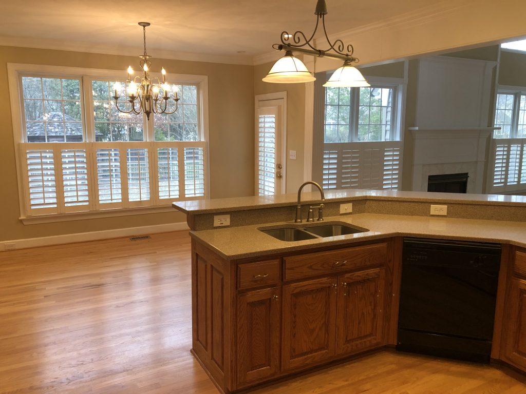 kitchen and dining room