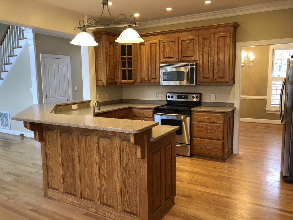 kitchen with granite countertops